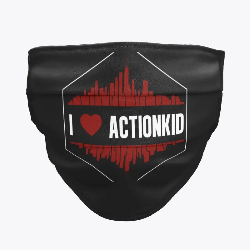 I Love ActionKid Cloth Masks